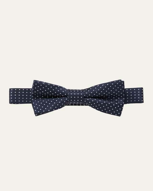Silk Polka Dot Bow Tie